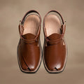 Brown Leather Peshawari Sandal – Handmade