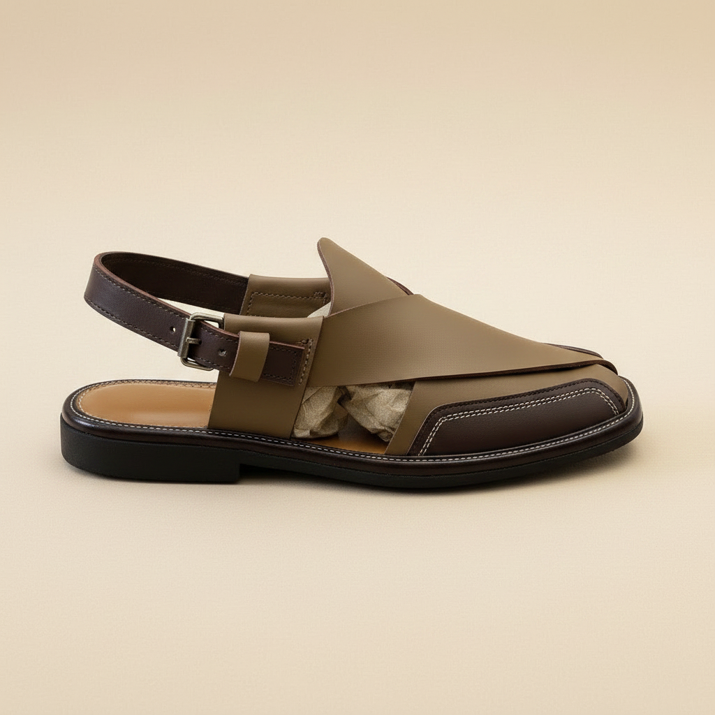 Peshawari Chappal - Side Profile