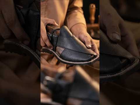 Black Leather Peshawari Sandal – Handmade (Article 012)