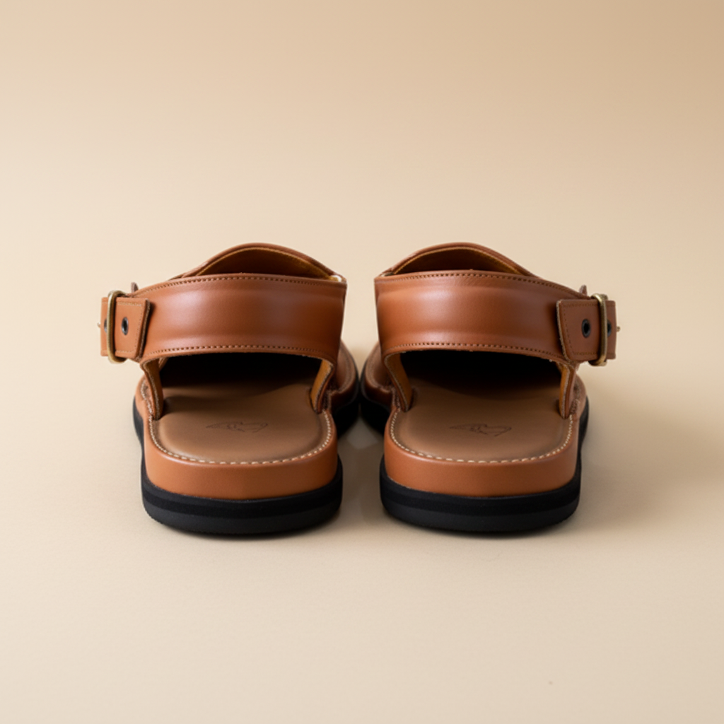 Tan Chappal - Rear View