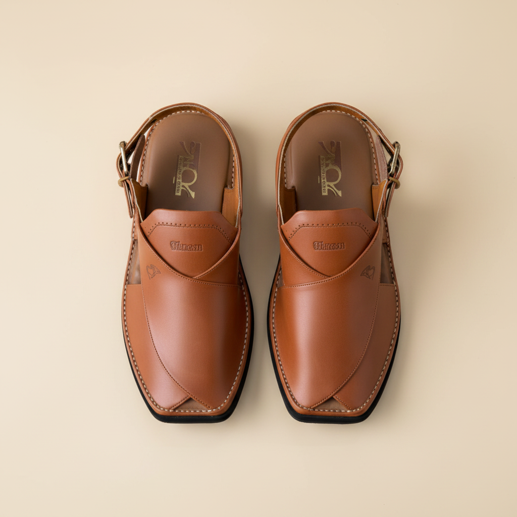 Tan Leather Peshawari Sandal – Handmade